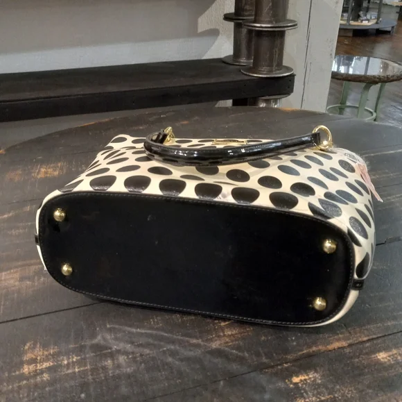 SOLD Anne Klein polka dotted purse pocketbook - Picture 4 of 5